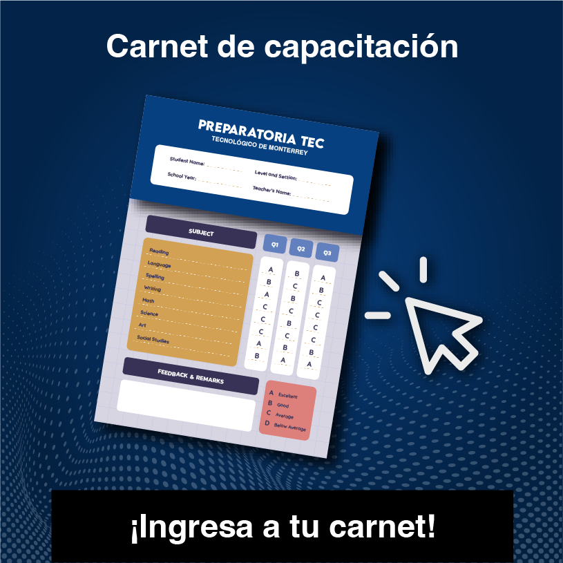 Postal Carnet de capacitación PrepaTEc